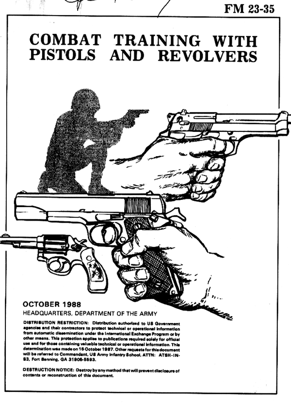 Product picture combat training with pistols and revolvers manuals 
