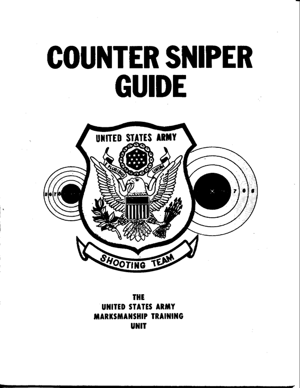 Product picture Countersniper Guide USArmy Marksmanship Training Unit.manual