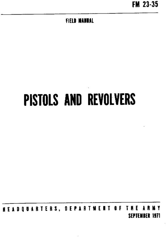 Product picture pistols and reavolver 23-35 manual