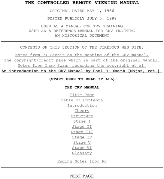 Product picture  Military - CIA Remote Viewing Manual.